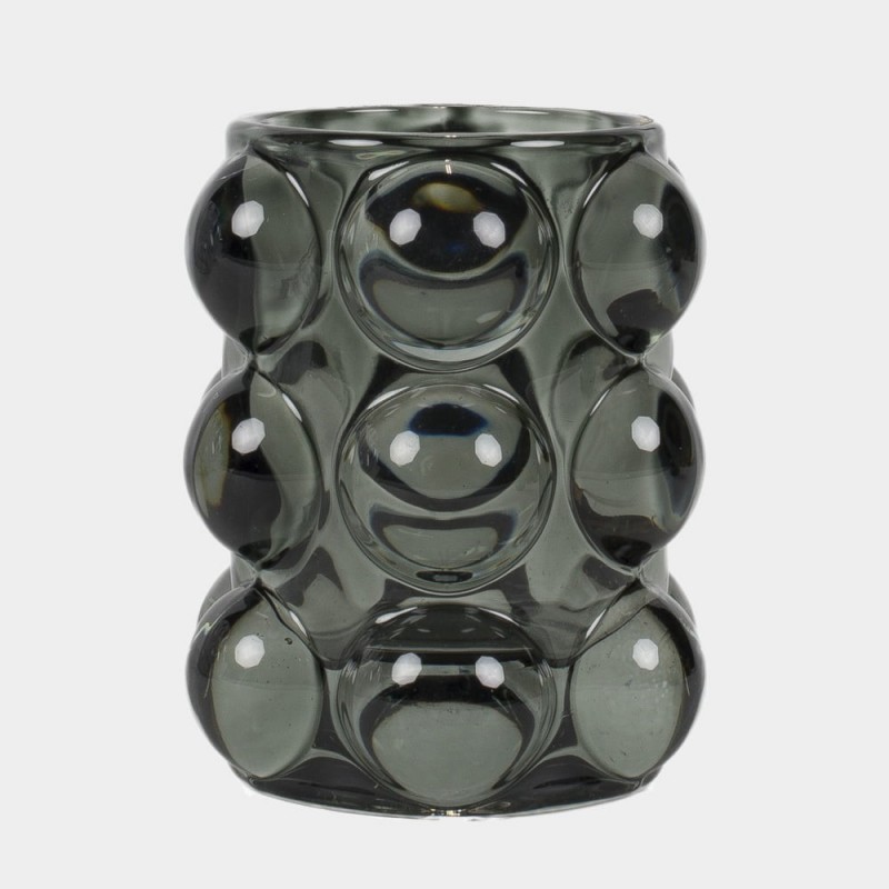 CANDLE HOLDER BUBA GREY    - CANDLE HOLDERS